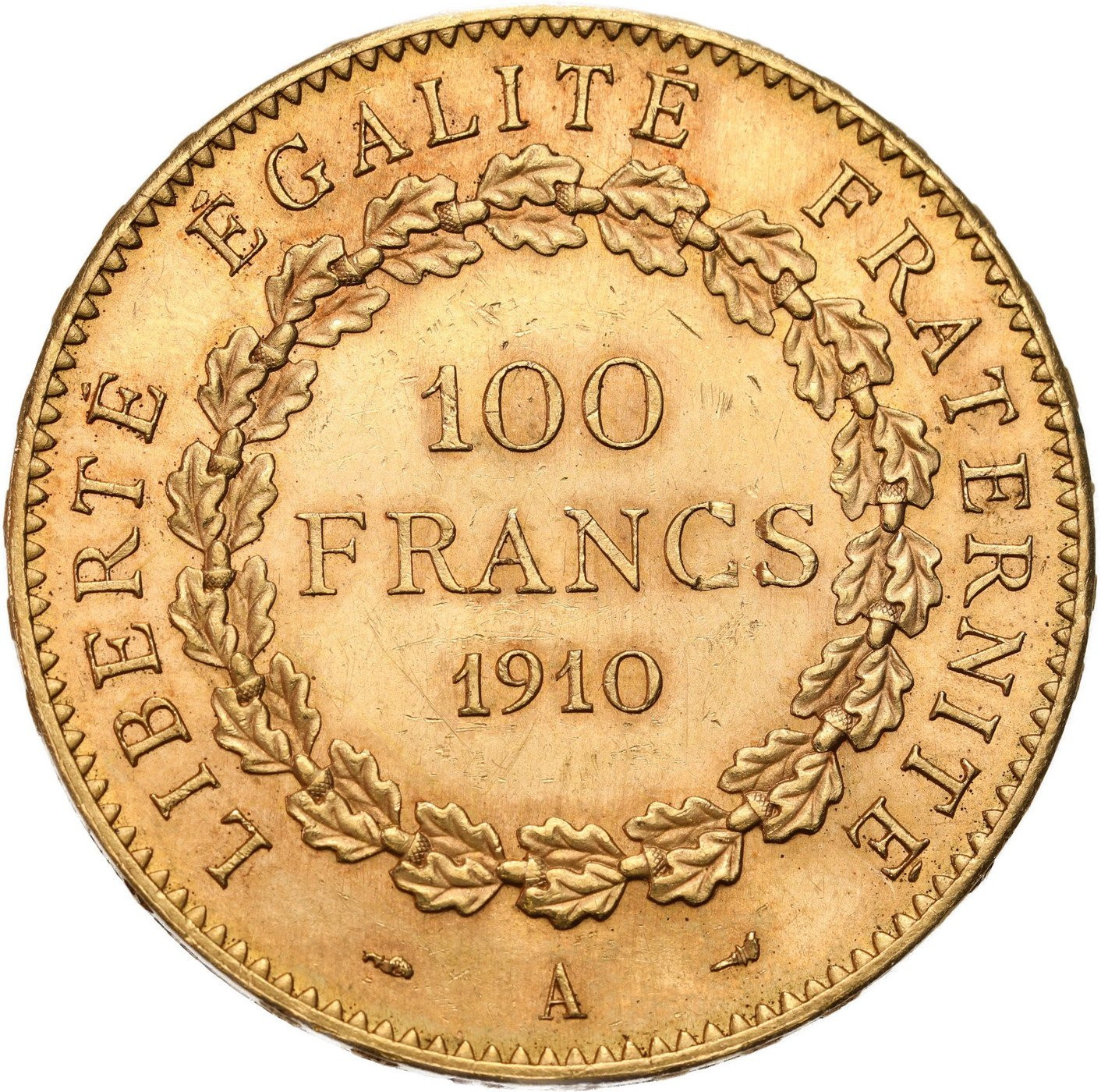 Francja. 100 franków 1910 A Anioł